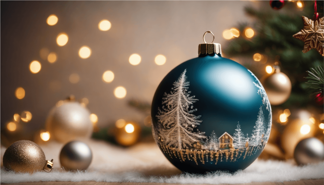 cómo decorar bolas de Navidad