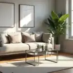 Mesas de centro de cristal pequeñas para optimizar espacios modernos